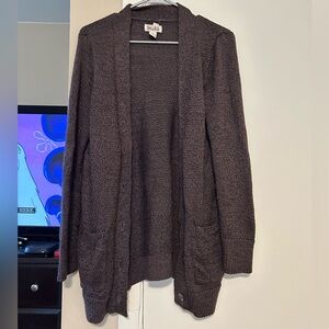 MUDD Women’s Purple Knit Button-Down Cardigan MEDIUM